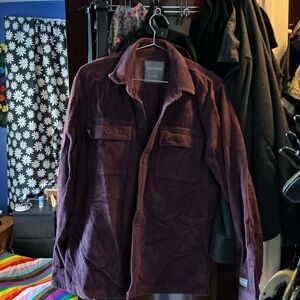 Hollister Men's Deep Purple Corduroy Jacket